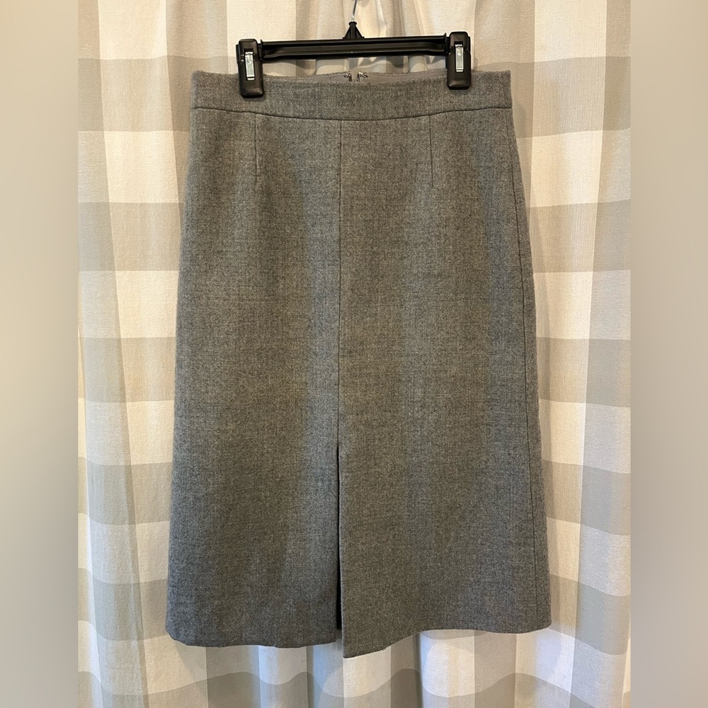 J. Crew Classic Gray Pencil Skirt